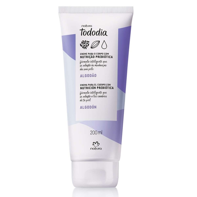 Creme desodorante nutritivo para o corpo algodão - 200 ml - 200 ml