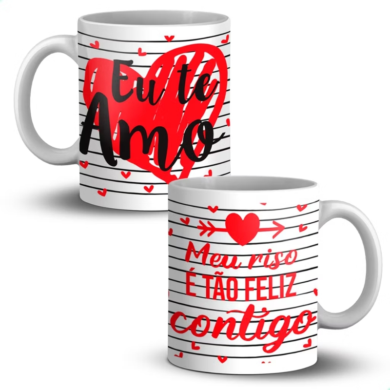Caneca Porcelana 310ml EU TE AMO