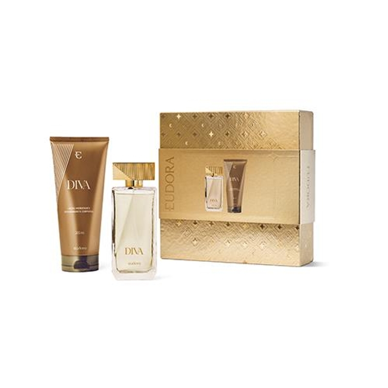 Kit Presente Diva: Desodorante Colônia 100ml + Loção Hidratante Desodorante Corporal 200ml