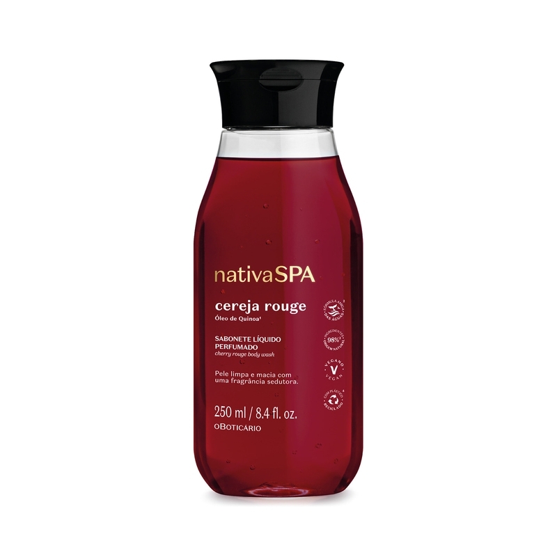 Sabonete Líquido Perfumado Nativa Spa Cereja Rouge 250Ml