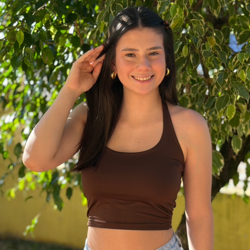 Blusa Deisi Marrom