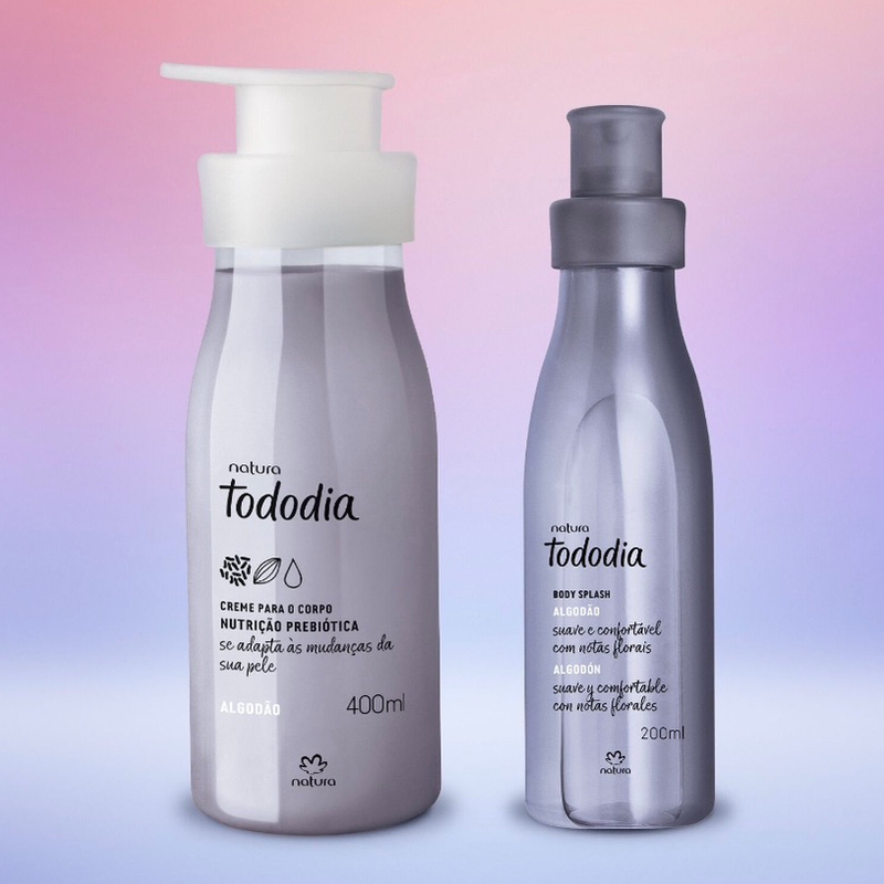Kit Tododia Algodão com Hidratante e Body Splash