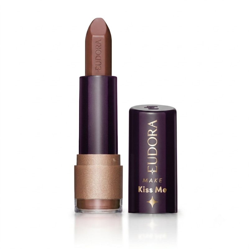 Batom Matte Nude Destaque Eudora Make Kiss Me 3,7g