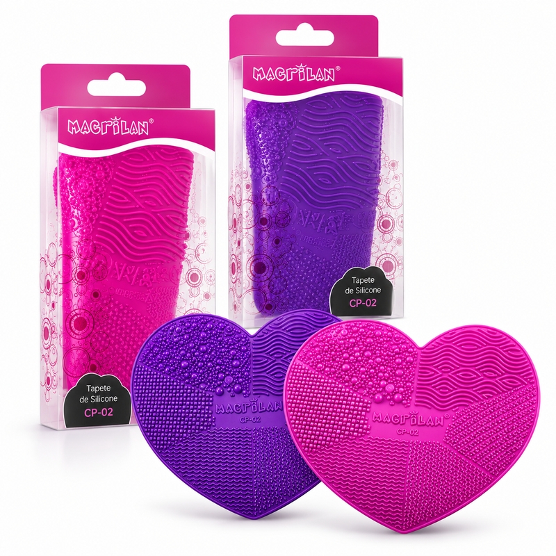 Tapete de silicone para limpeza de pincéis