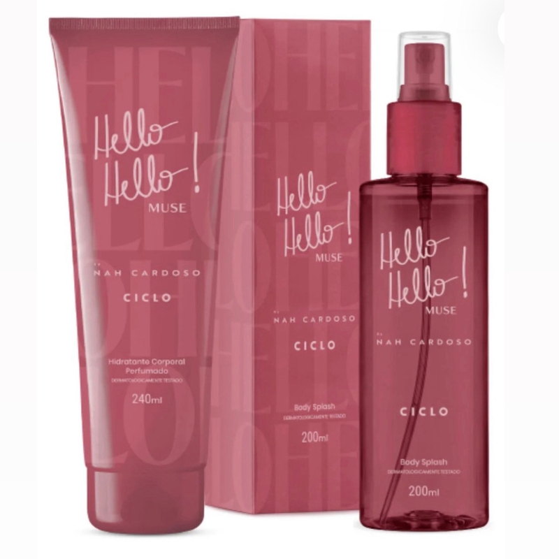 Combo Kit Muse Body Splash 200ml + Loção Hidratante Perfume Feminino