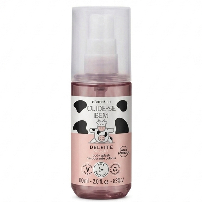 Body Splash Desodorante Colônia Cuide-Se Bem DELEITE 60ml