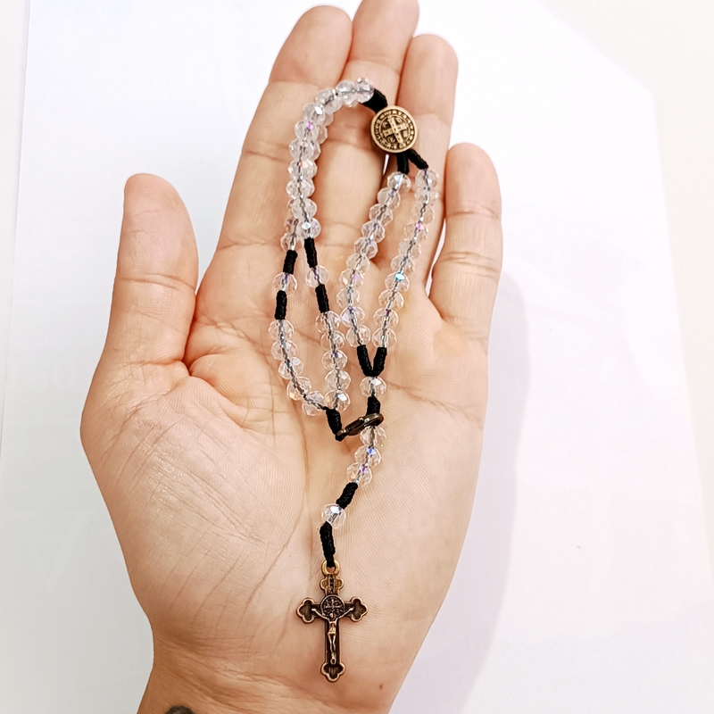 Pulseira Terço Cristal - São Bento