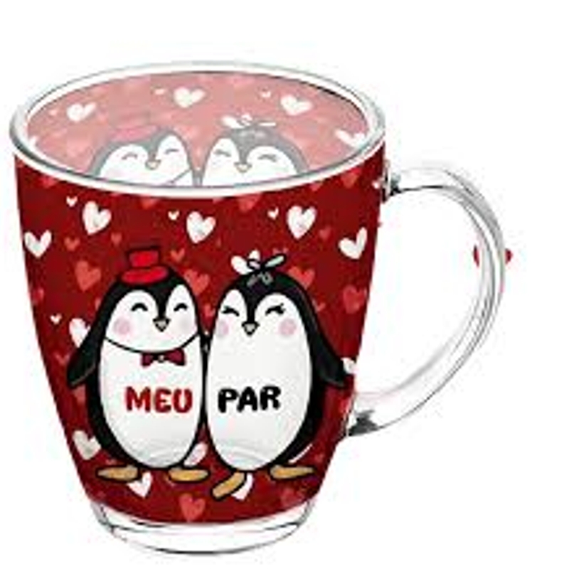 Caneca Pinguim Meu par 380ML