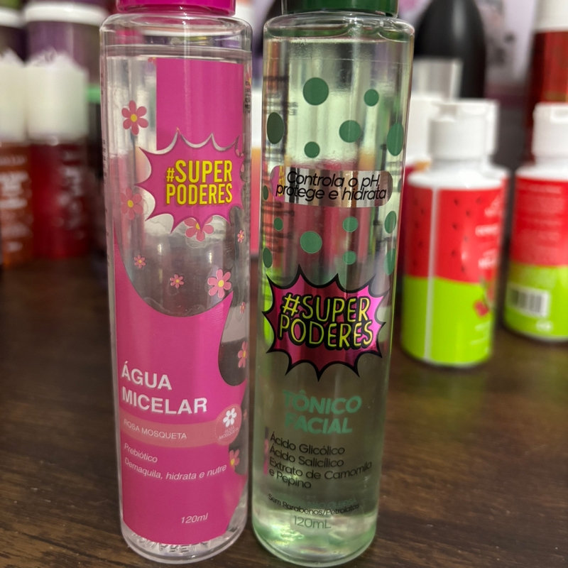 Água Micelar/Tônico Super Poderes