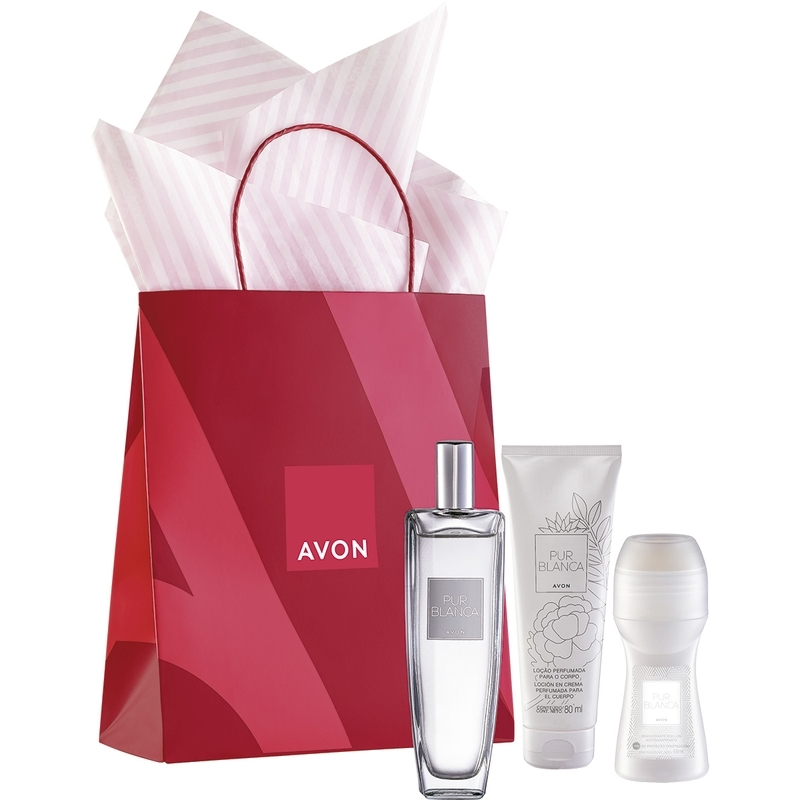 PRESENTE AVON PUR BLANCA ORIGINAL COMPLETO