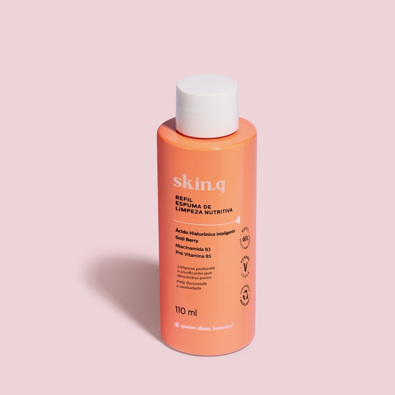 Refil Espuma De Limpeza Nutritiva Skin.Q 110Ml