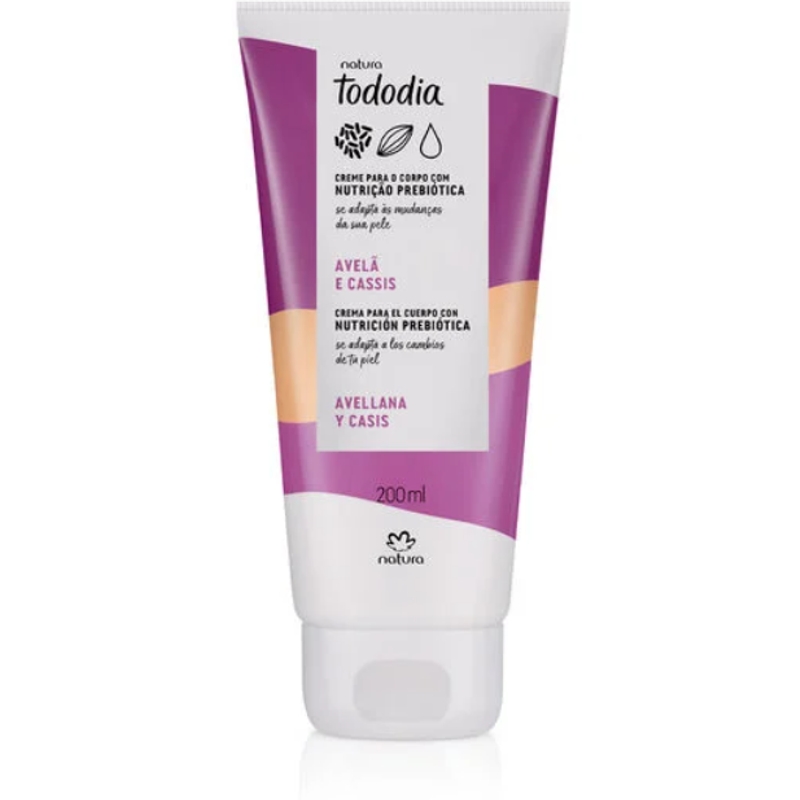 Creme Desodorante Nutritivo para o Corpo Tododia Avelã e Cassis 200 ml