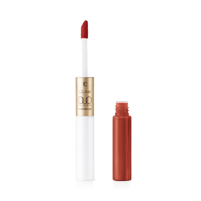 Batom Líquido Canela Sublime Eudora Glam Duo Clinical Micropigmentação 3,5G