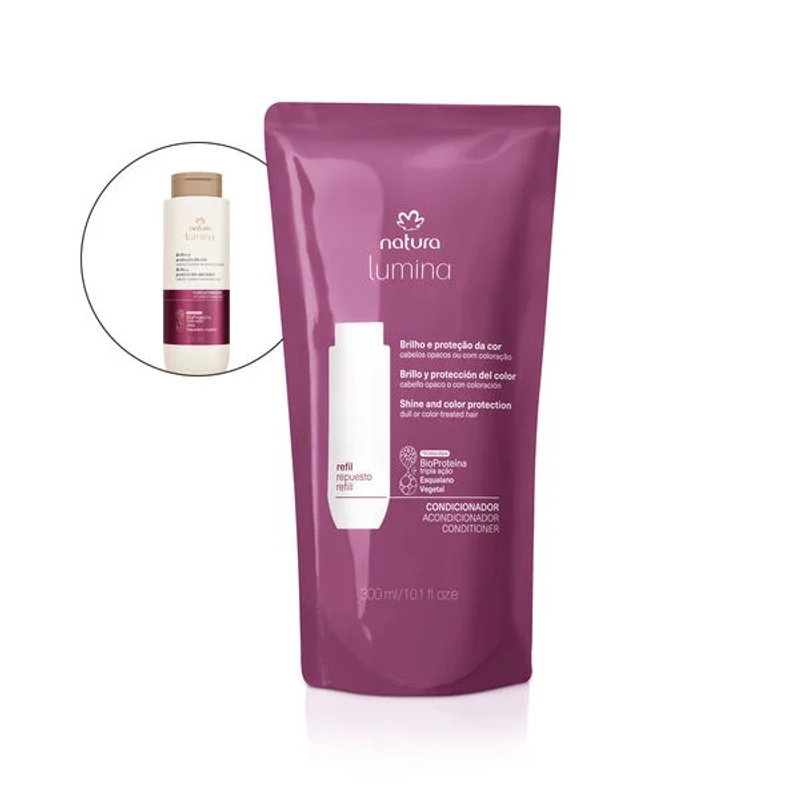 Refil Condicionador Protetor para Cabelos Opacos ou com Coloração Lumina 300ml