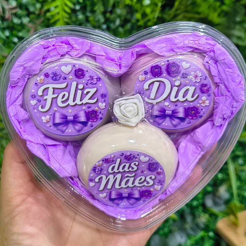 Coração Mães Lilás