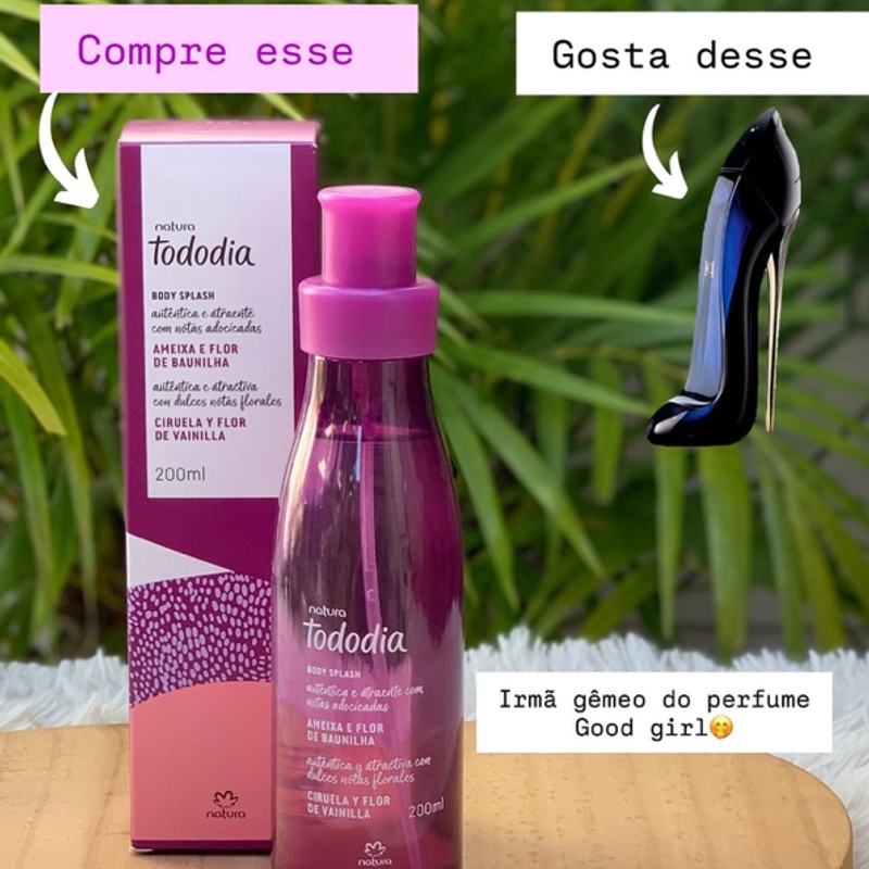 Body splash desodorante colônia ameixa e flor de baunilha - 200 ml