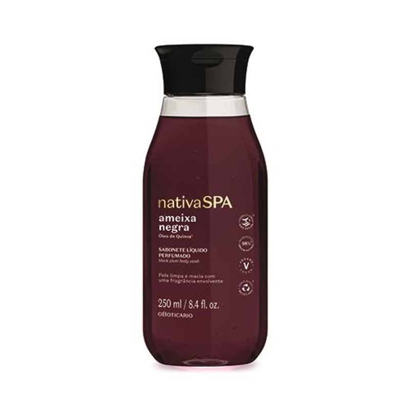 Sabonete Líquido Perfumado Nativa Spa Ameixa Negra 250ml