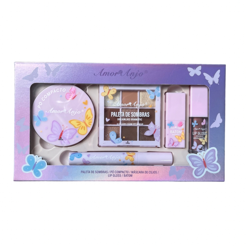 Kit De Maquiagem (roxo)