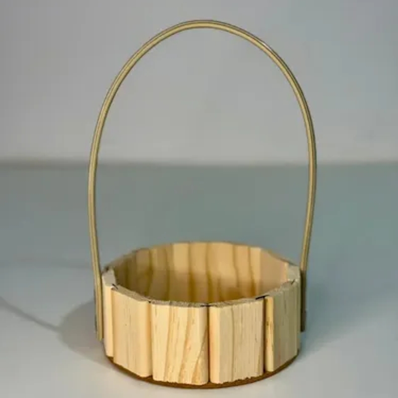 Cesta Redonda 13cm + Embalagem/top
