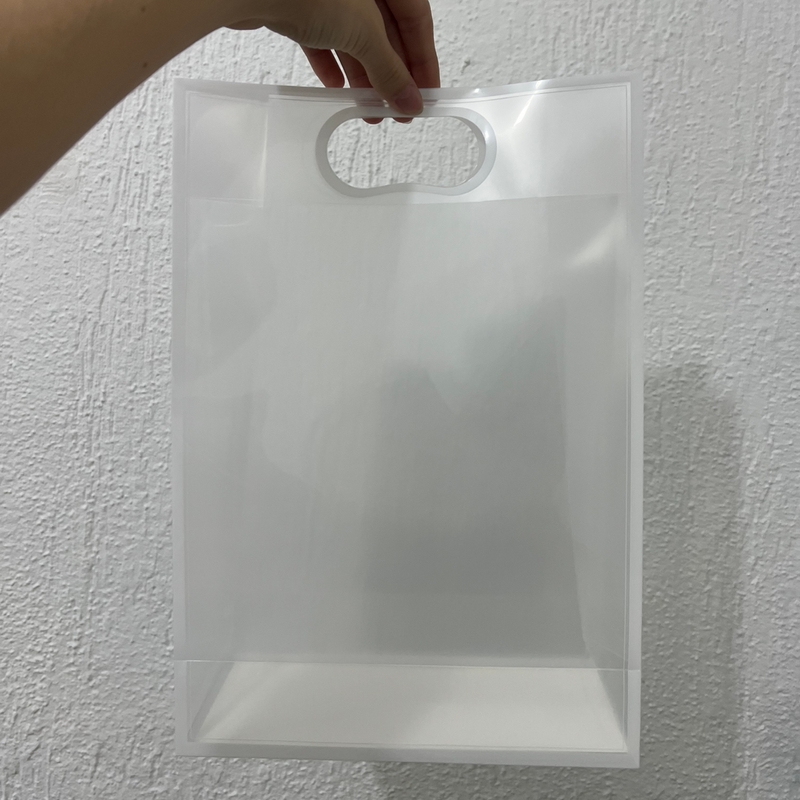 Sacola Transparente Borda Branca 24x35x10cm