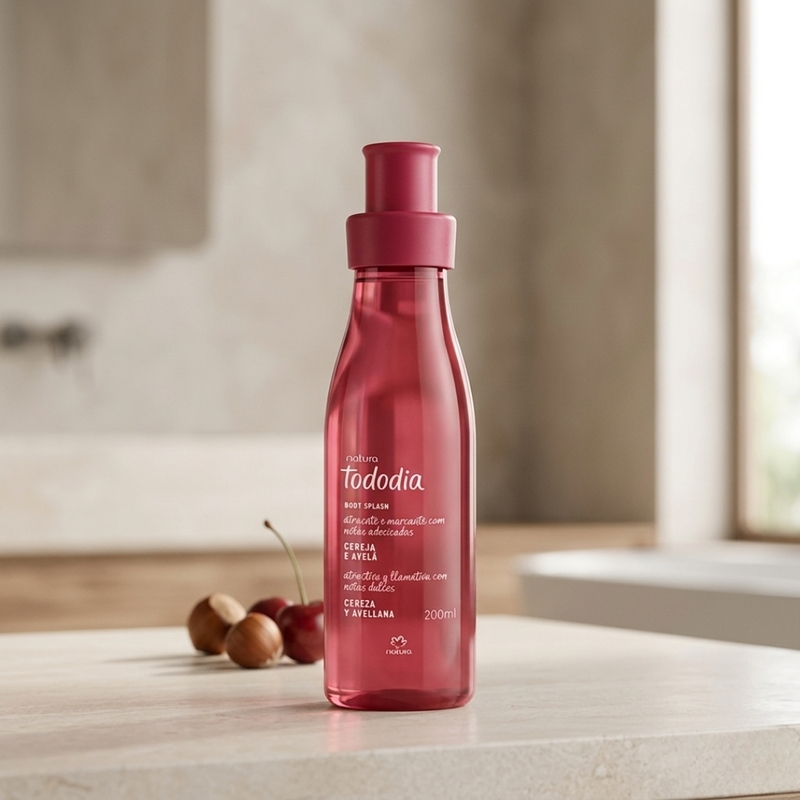 BODY SPLASH NATURA TODODIA CEREJA E AVELA 200ML - foto 5