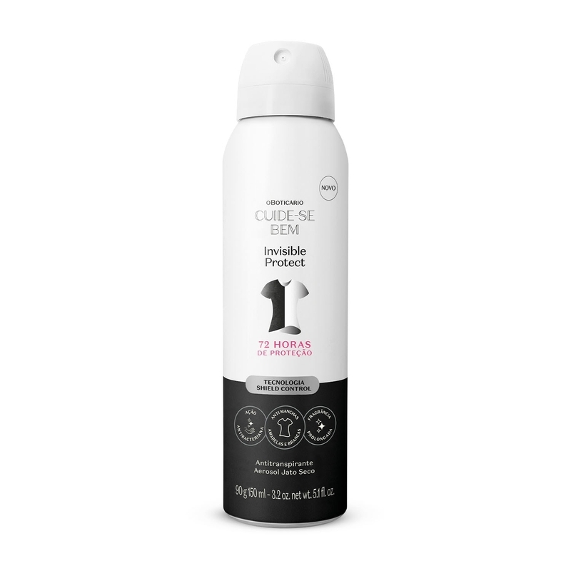 Antitranspirante Aerosol Jato Seco Protect 90g/150ml