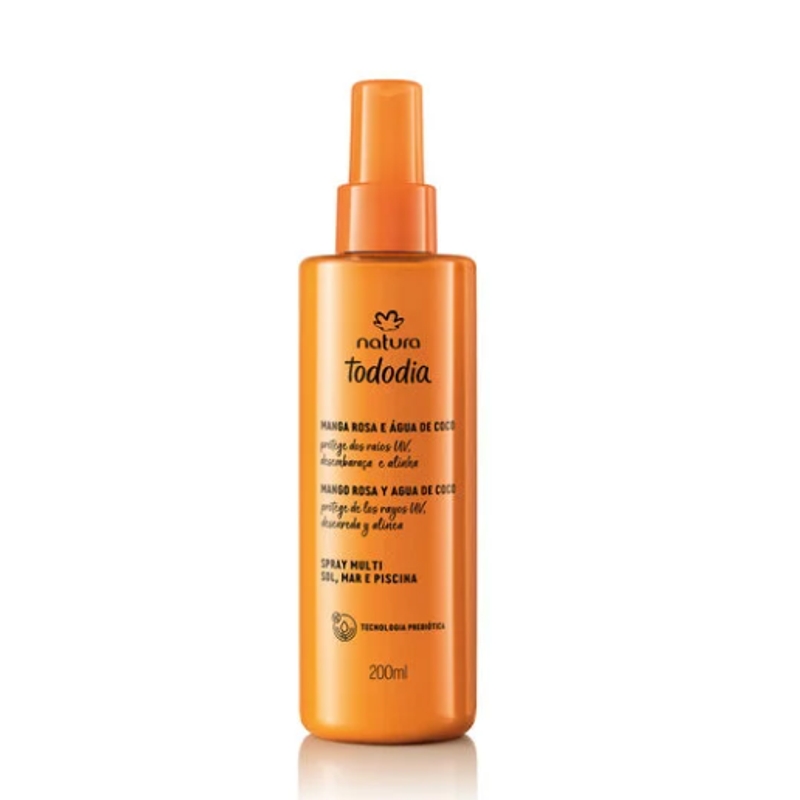 Tododia Manga Rosa e Água de Coco Spray Multi Sol, Mar e Piscina 200ml