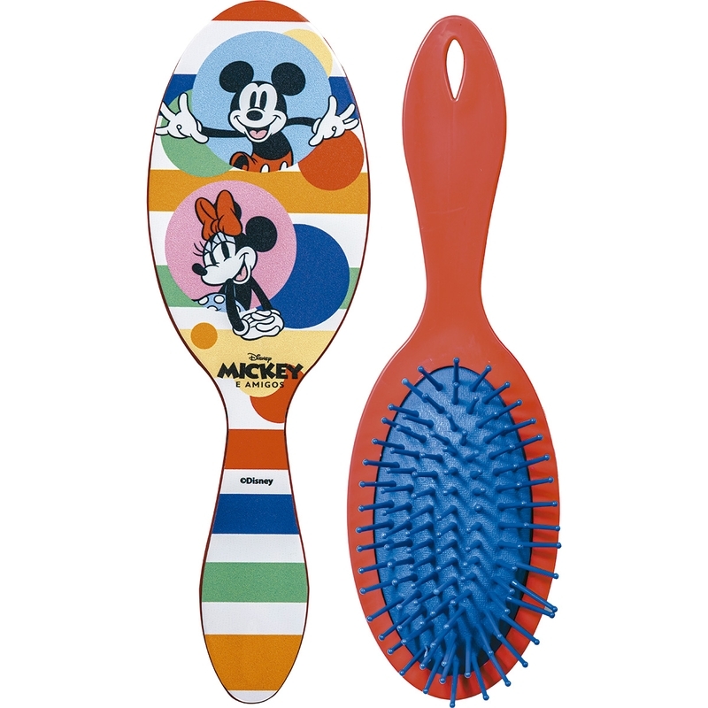 Escova De Cabelo Oval Mickey E Amigos