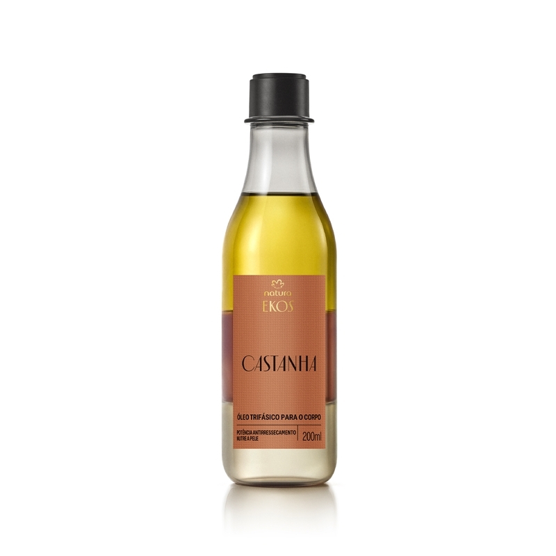Óleo trifásico desodorante corporal castanha - 200 ml