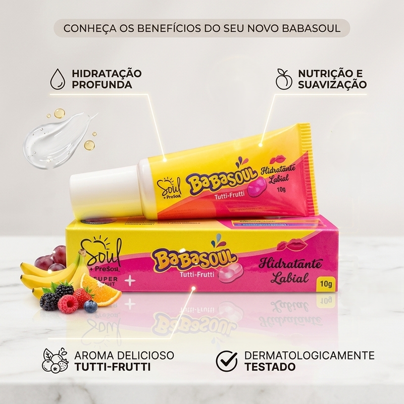 Hidratante Labial Babasoul Tutti-Frutti - 10g - foto 2
