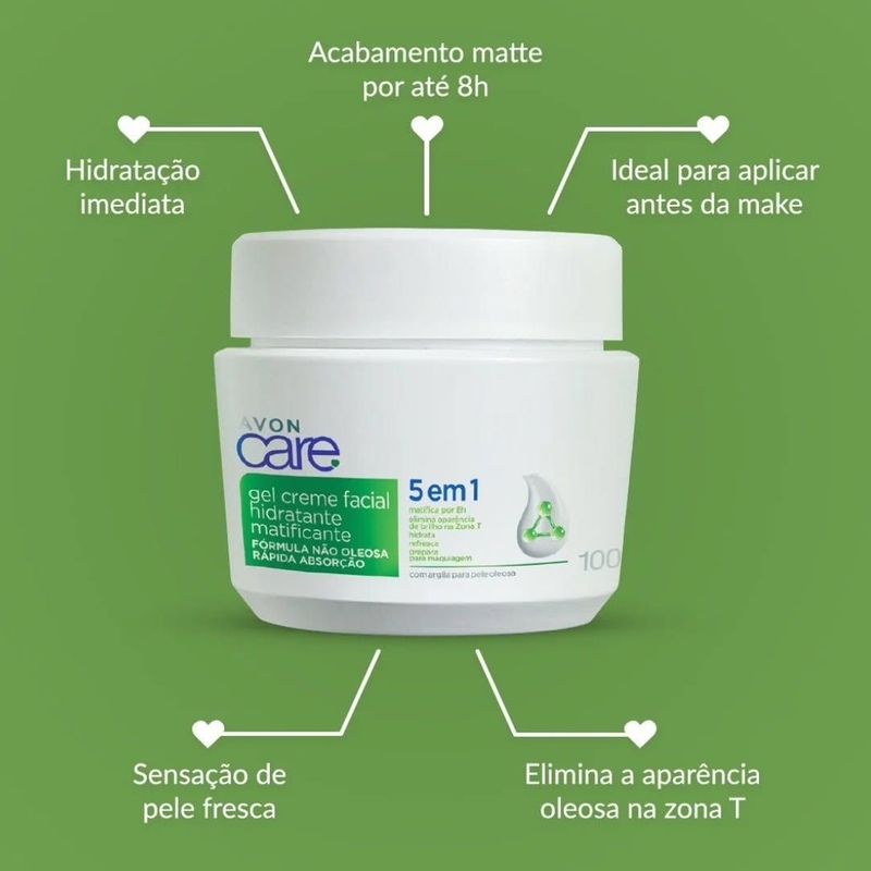 Avon Care Creme Fac Matificante 100Gr - 100 g