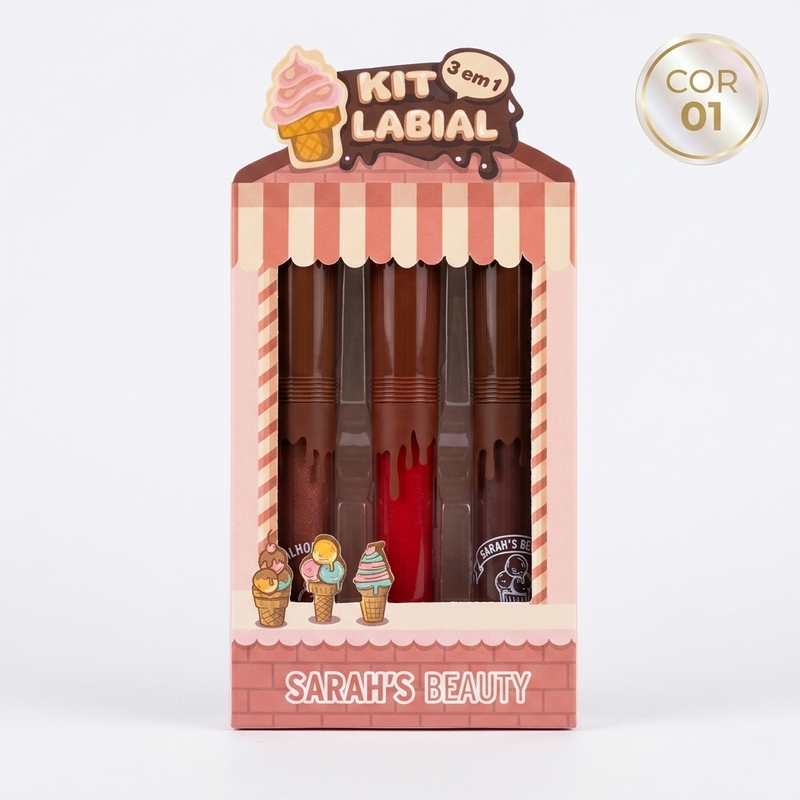 Kit de gloss labial 3 em 1 - foto 5