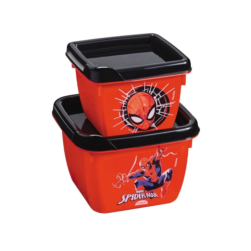 Kit 2 Potes Spider Man