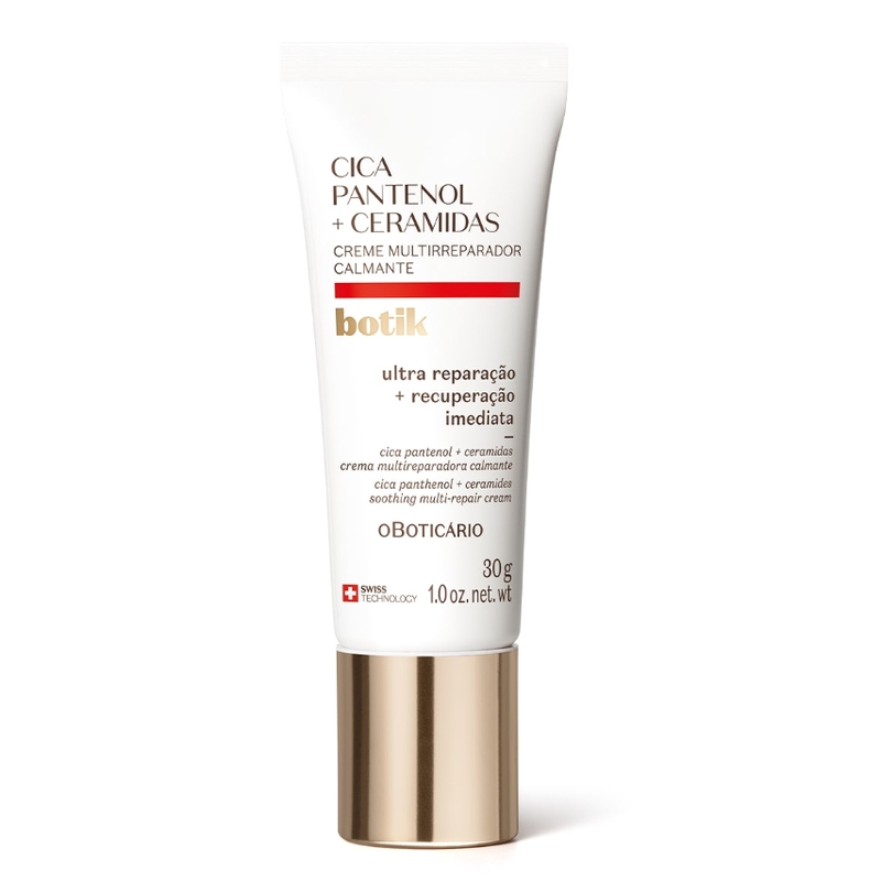 Creme Facial Multirreparador Calmante Botik Cica Pantenol E Ceramidas 30g