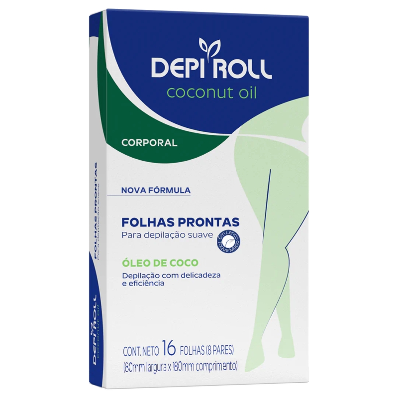 Folhas Prontas Corporal Coconut Oil com 16 folhas