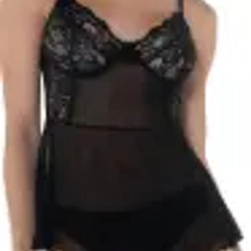 DeMillus Babydoll Lybito 50 - Preto