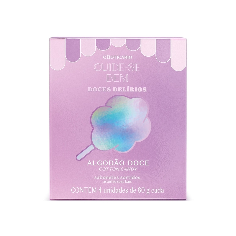 Sabonete Cuide-Se Bem Doces Delírios Algodão Doce 4X80g cada