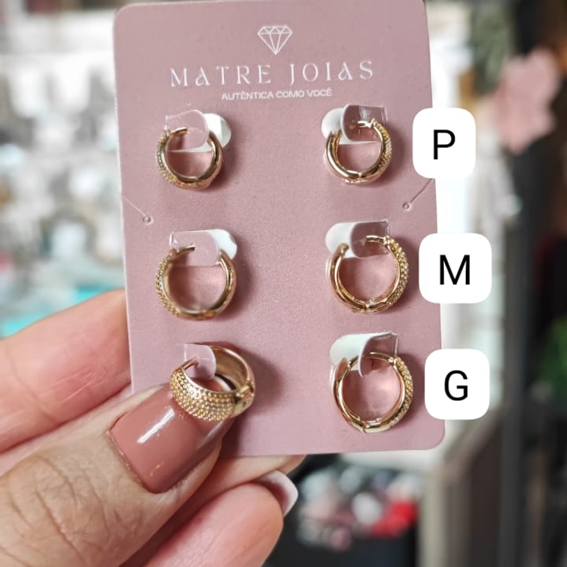 BRINCO ARGOLA TRABALHADA - G