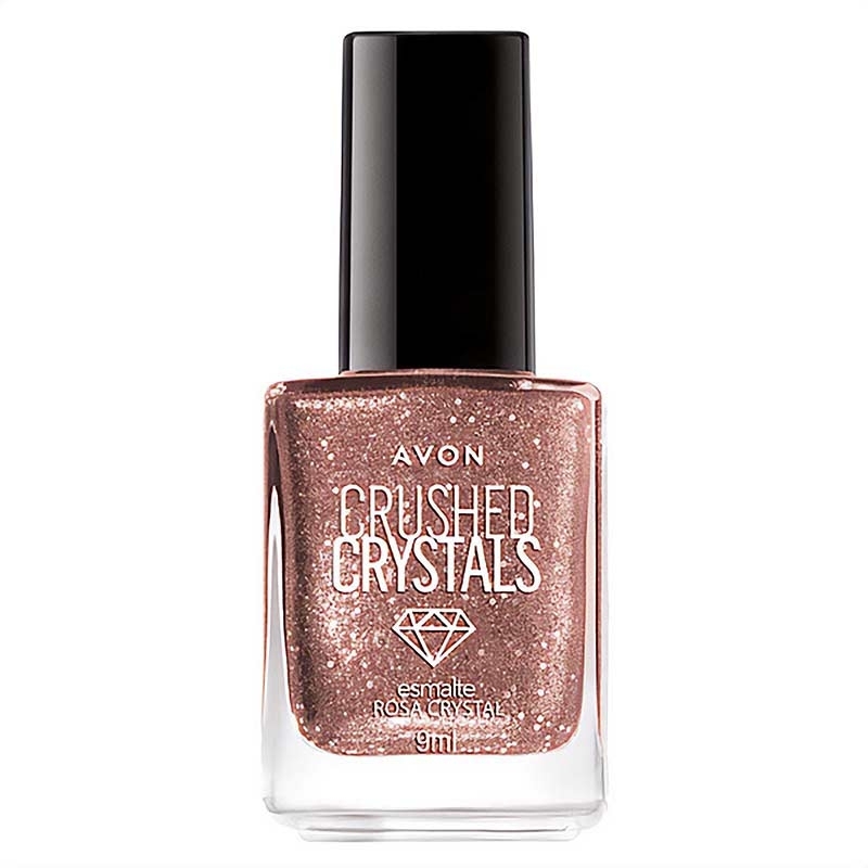 Avon Crushed Crystals Pop Esmalte Rosa Crystal