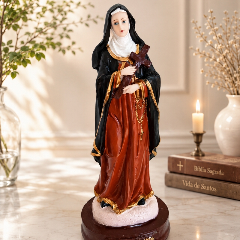 Imagem Santa Mônica - 15 Cm - Resina