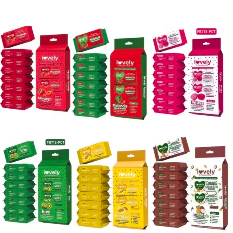 Mini Lenço Vivai Contém 8 Lenços (Verificar Fragrâncias)