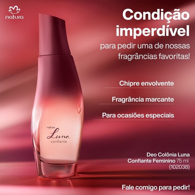 Desodorante colônia luna confiante feminino - 75 ml