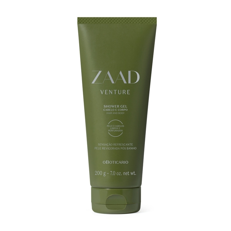 Shower Gel Cabelo E Corpo Zaad Venture 200G