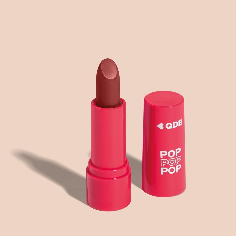 Batom Cremoso Marrom Nude Avelã POP 3,6g