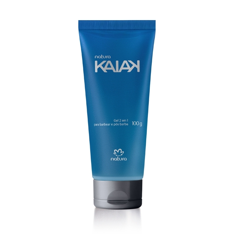 Gel 2 em 1 para barbear e pós barba kaiak
