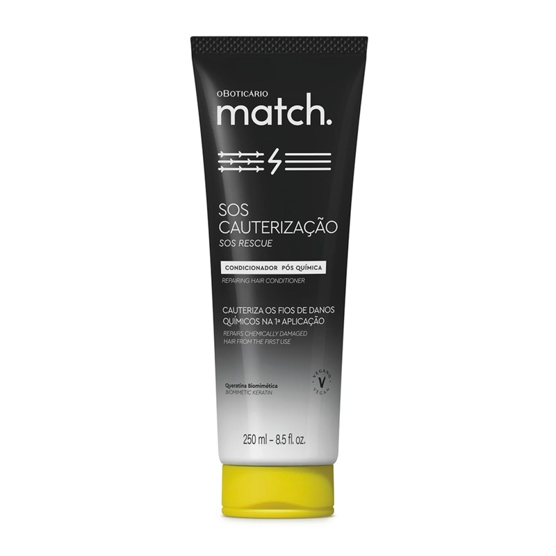 Condicionador Pós-Química Match Sos Cauterização 250Ml