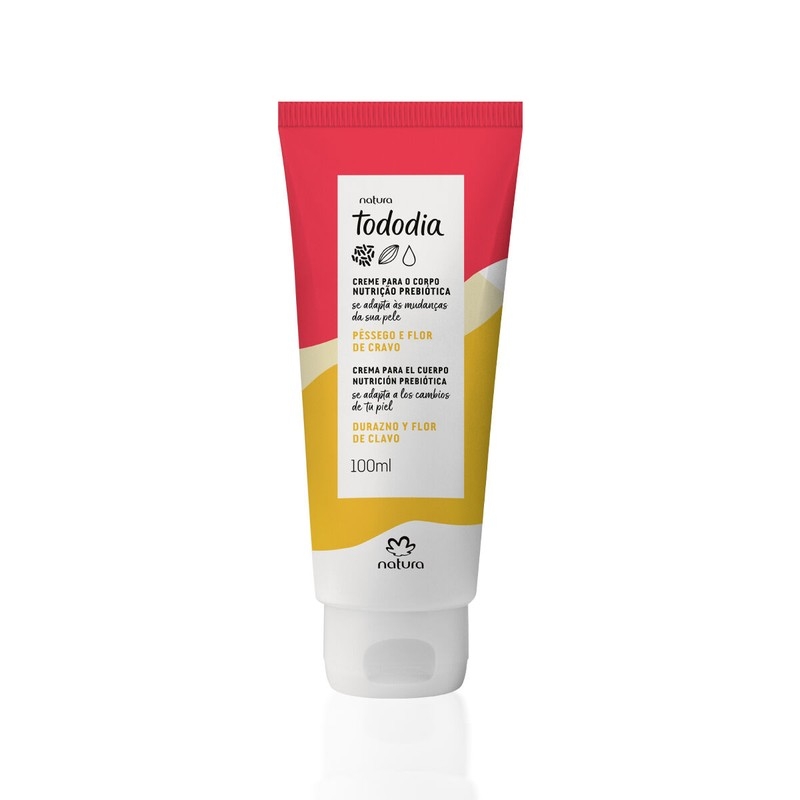 Creme Desodorante Nutritivo para o Corpo Tododia Pêssego e Flor de Cravo 100 ml - 100 ml