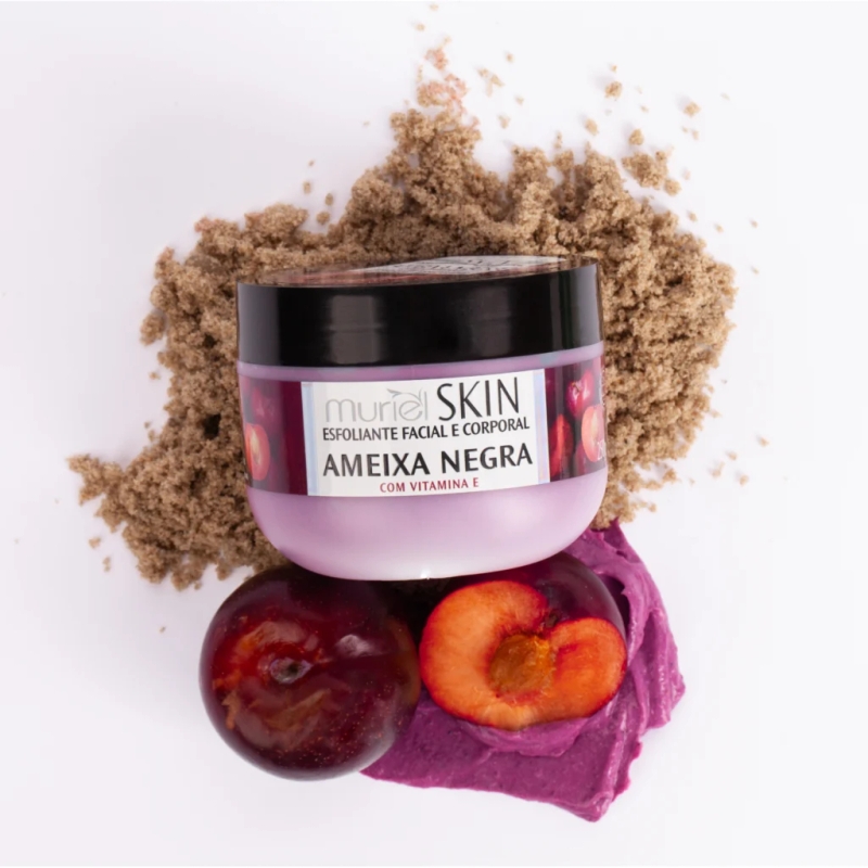 Esfoliante Facial e Corporal Ameixa Negra com Vitamina E 250g