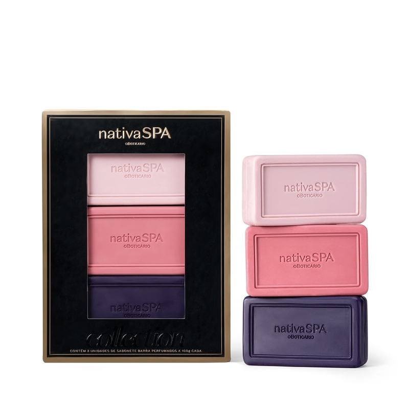 Kit Sabonetes Em Barra Nativa Spa Collection (3 Itens)
