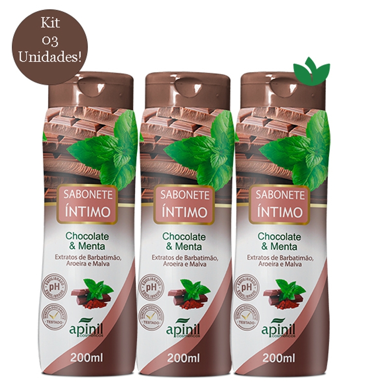Sabonete Apinil Chocolate e Menta 200ml - foto 2